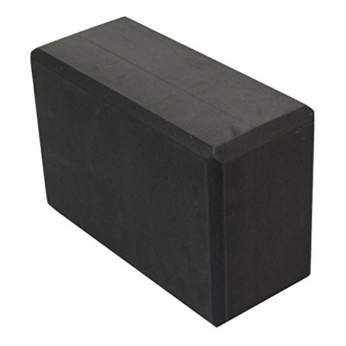 Sol Living Yoga Block - Compact Durable High Density EVA Foam Block for Balance and Stability, Exercise, Fitness, Pilates and Yoga Accessory - 4" x 6" x 9" Black Color - Thumbnail 2