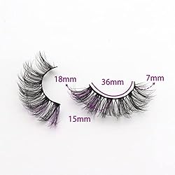 Veleasha Colored Lashes 5D Fluffy Faux Mink Lashes