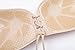 Reusable Adhesive Bra Push Up Bra Strapless Bra with Drawstring Invisible Silicone Backless Bras for Women Beige B