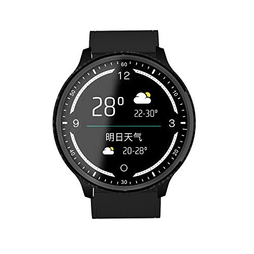 Fitness Tracker Waterproof,Miya Smart Watch Color OLED Screen Heart Rate Monitor Pedometer with Blood Pressure Smart Bracelet Sleep Monitor Step Calorie Counter Activity Tracker for Men Women - Black