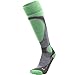 Elite Ski Socks – Lightweight Merino Wool Warm Skiing Sock for Men and Women (M, Mint Green)