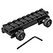 Riser Mount, Medium Profile 1/2 Inch Picatinny Weaver Rail Flat Top Riser Mount for Scopes and Optics, 3.3" L x 0.8" W x 0.7" H, 8 Slots - SciencePurchase