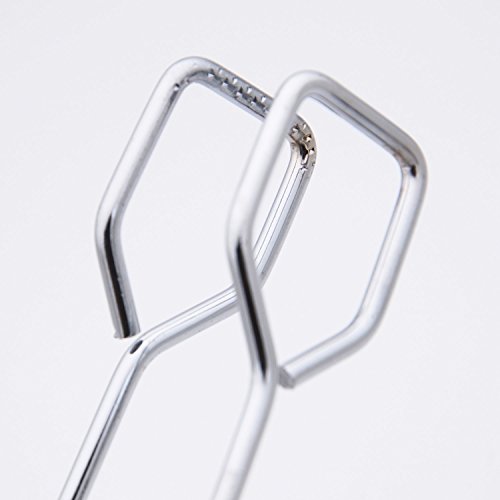 Himi Stainless Steel Scissor Tongs With Plastic Silicone Handle Great For Kitchen Food Cooking Baking Barbecue BBQ Grilling 9 ½ Inch (2 Pieces)
