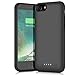 Battery Case for iPhone 8/7, 6000mAh Portable Rechargeable Battery Pack Charger Case for Apple iPhone 8 iPhone 7 [4.7 Inch] Extended Charging Case Protective Power Bank Backup Cover - Black