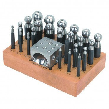 25 Piece Doming Block and Punch Set