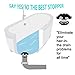 Yofidra Bathtub Stopper Drain Hair Catcher 2-in-1,Prevent Hair Clogs, Black,1PCS