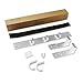Anjuer Over The Door Hook Organizer Rack, Metal Coat Hanger Door 5 Hooks Hanger