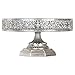 Amalfi Decor 12 Inch Cake Stand, Dessert Cupcake Pastry Candy Display Plate for Wedding Event Birthday Party, Round Metal Pedestal Holder, Silver