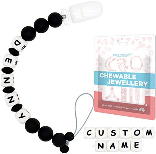 personalized pacifier clip with name