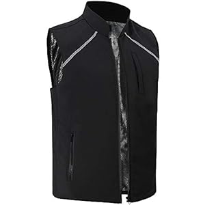 VINMORI 電熱 ベスト 電熱ジャケット 防寒 USB 加熱 バッテリー給電 21段温度調整