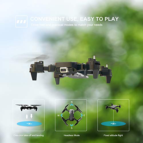 Drohne mit Kamera, Drohne für Anfänger, 1080P HD Faltbar RC Quadcopter mit FPV WLAN Live Übertragung, Flugzeit 30… – Bild 6