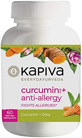 Kapiva 100% Veg Curcumin + Giloy -60 Veg Capsules - 500 mg