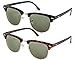 Matte Black Frame/Green Lens and Matte Havana Frame/Green Lens Set