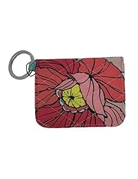 Vera Bradley Campus - Funda doble para tarjeta de identificación, color negro