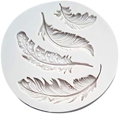 WAOTIER Silicone Feather Fondant Mould Cake Animal Birds Plume Chocolate Baking DIY Mold