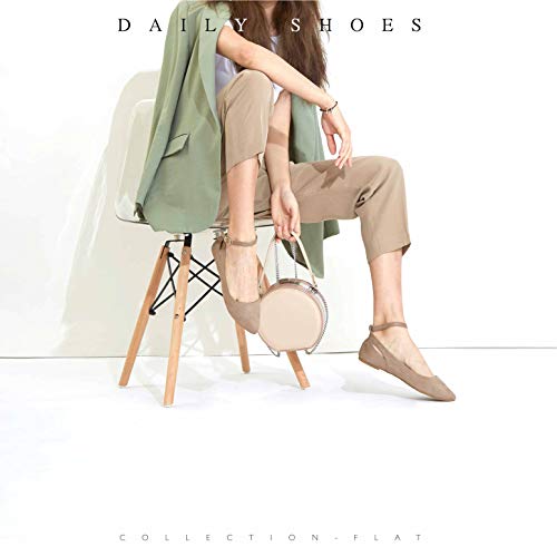 DailyShoes-Womens-Fashion-Adjustable-Ankle-Strap-Buckle-Pointed-Toe-Low-Wedge-Flat-Shoes