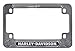 Harley-Davidson H-D Script Chrome Motorcycle Plate Frame, 7.5 x 5 inches MF02206
