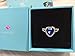 Neoglory Platinum Plated Blue Ocean Heart Crystal Engagement Rings Size 8
