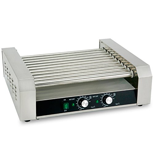 Commercial Electric 30 Hot dog Roller Grilling Machine(11 Rollers) Stainless Steel Hotdog Grilling Machine Sausage Cooker Warmer Roller Machine - Thumbnail 3