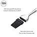 GP Life BBQ/Grill Basting Brush and Pastry Brush,Stainless Steel Handle with Silicone Bristles,Set of 2 Size-12Inch/7.5 Inch