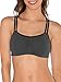 Fruit of the Loom womens Cotton Pullover Sport Bra, blushing rose with black/charcoal/black 38thumb 2