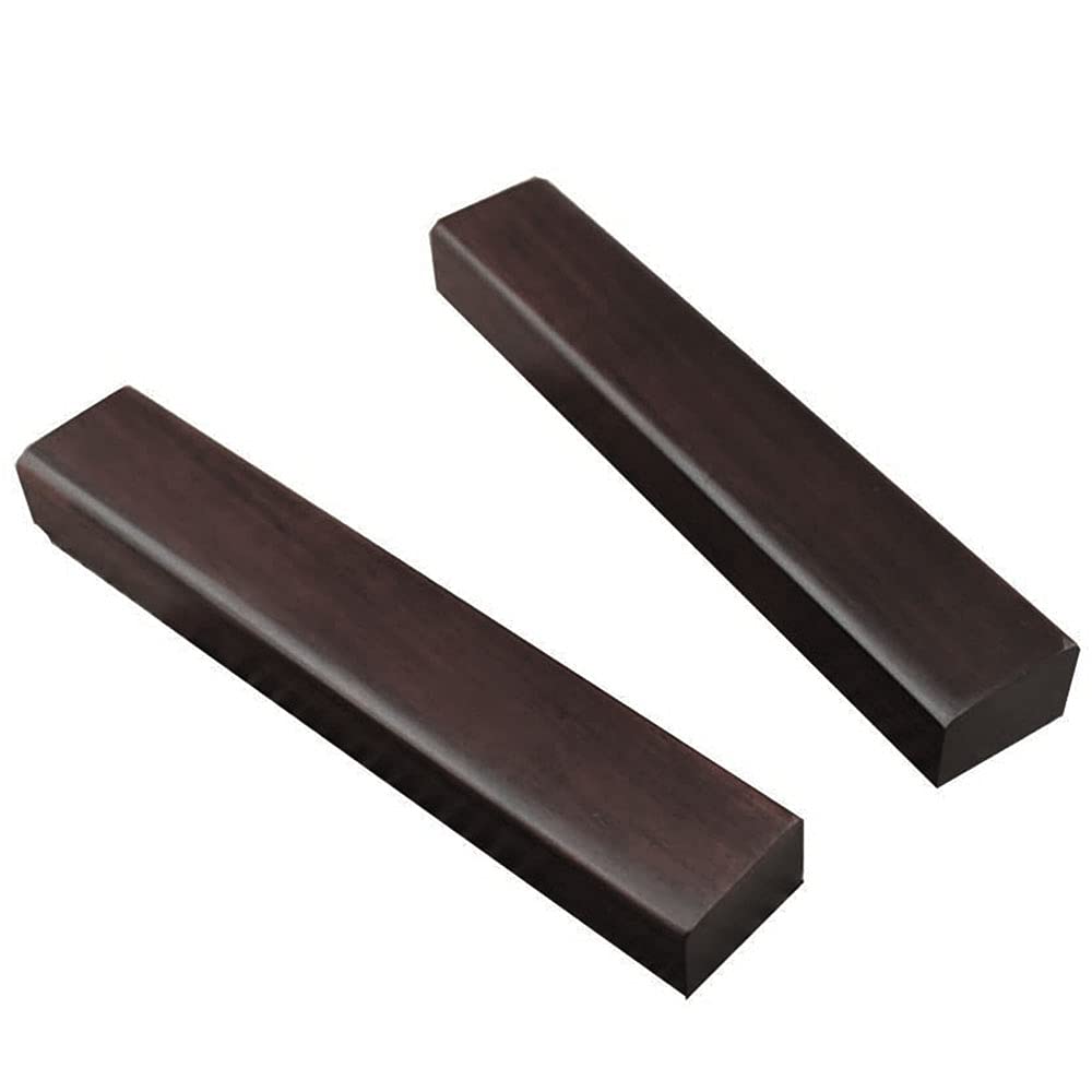 ANCLLO 2Pcs Calligraphy Wooden Paperweight Wooden Chinese Calligraphy Paperweight Holding Paper Flat for Sumi Calligraphy Practice Accessory