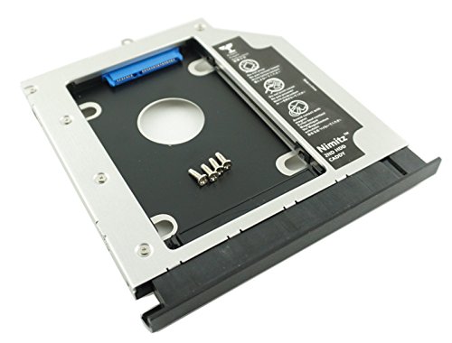 Nimitz 2nd HDD SSD Hard Drive Caddy for ACER E5-572G with Faceplate/Bracket