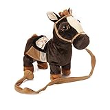 Dark Brown Remote Control Battery Operated Walking Toy Horse