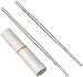 Happy Sales HSTC-SSTC01 Stainless Steel Portable Travel Chopsticks, Silver