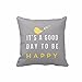 Owill Chair/Sofa/Bed/Car Square Linen Throw Pillow Case Cushion Cover Home Decor (1818, Yellow Bird Letter)
