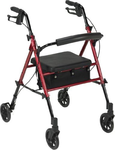 Adjustable Height Rollator, 6" Casters RTL10261BL