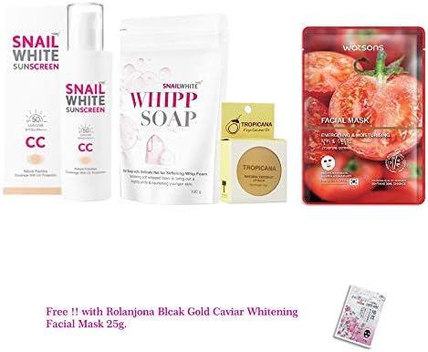 FREE GIFT SNAIL WHITE NAMU LIFE SNAILWHITE SUNSCREEN CC Cream SPF 50/PA+++ 50 ML.+ NAMU LIFE WHIPP SOAP 100G. [Get Free Tomato Facial Mask]