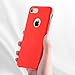 TORRAS [Love Series iPhone 7 Case/iPhone 8 Case, Liquid Silicone Gel Rubber Shockproof Case with Soft Microfiber Cloth Lining Cushion Compatible with iPhone 7 / iPhone 8, Red