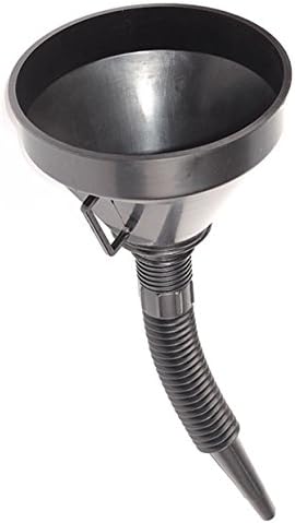 Lyxuan Wide Mouth Fuel Funnel - Plastic Automotive Funnels with Handle, Long Flexible Spout Extension, Mesh Screen Filter for Transferring Fuel Engine Oil