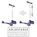 Globber 3 Wheel Adjustable Height Scooter (Dark Purple/Gray)