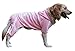 Scheppend Adidog Large Dog Hoodies Sweatshirt Pet Winter Coat Sports Clothes Apparel,Pink 4XL