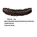 TOECWEGR Wide Fishtail 9 Strands Synthetic Hair Braided Headband Thick FluffyElastic Shape Ladies Beauty accessory Headband (Fluffy hair band 4a)