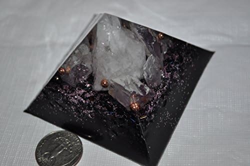 Love inspired custom organite emf protection device 1 ( 1 aesthetic orgone energy pyramid for headache relief and decoration)