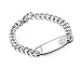 Customized Stainless Steel Medical Alert ID Bracelet for Women, Tone 7.5