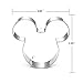 SUPPEAR Mouse Cookie Cutter - Food Grade Stainless Steel Cushioned Shape, Set of 2
