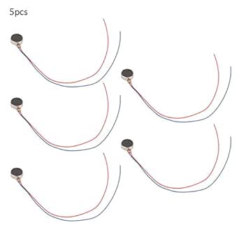 DC 3V 0.02W 0.08A 8x3.4mm Cepillo plano Vibrador plano Micro ...
