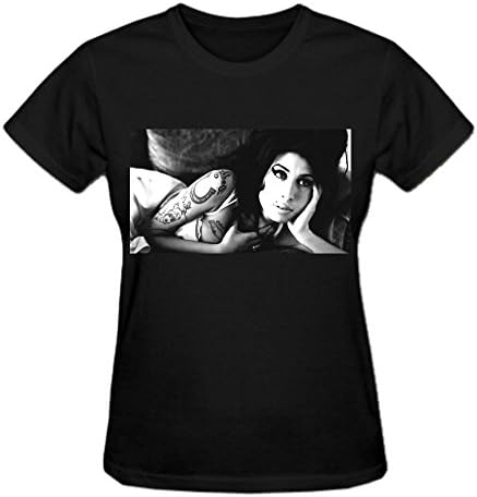 FGEXYZ Personalized Amy Winehouse Documentary Trailer Makes Women Tshirts Cotton Round Collar Black