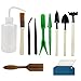 YGEOMER 10pcs Succulent Tools Mini Gardening Hand Tools Set Plant Transplanting Fairy Garden Planting Tools, with 20 Plant Labels as Gift