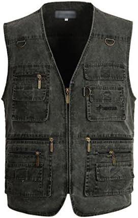 InMoo Men's Fishing Vest Multi Pockets Plus Size Photography Outdoor Climbing Causual Tactical Multi Use Vest