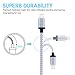 Xcords(TM) 3Pack 10ft Nylon Braided iPhone Lightning to USB Syncing and Charging Cable Cord Compatible with iPhone 7/7 Plus/ 6/ 6 Plus/ 6s/ 6s Plus /5/5s/5c/SE iPad/iPod Touch 5/iPod Nano 7(White)