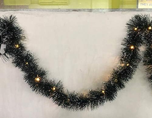 Toygully Plastic Christmas Pine Garland with Battery Operated with LED Light for Decoration (2 m, Green)