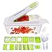 Pro Vegetable Chopper Cutter - Stronger Vegetable Slicer Dicer Mandoline - Multi Food Vegetables Shredder Tools - Onion Potato Fruit Salad Cheese Baby Vegetables Kitchen Essential by Lucoss