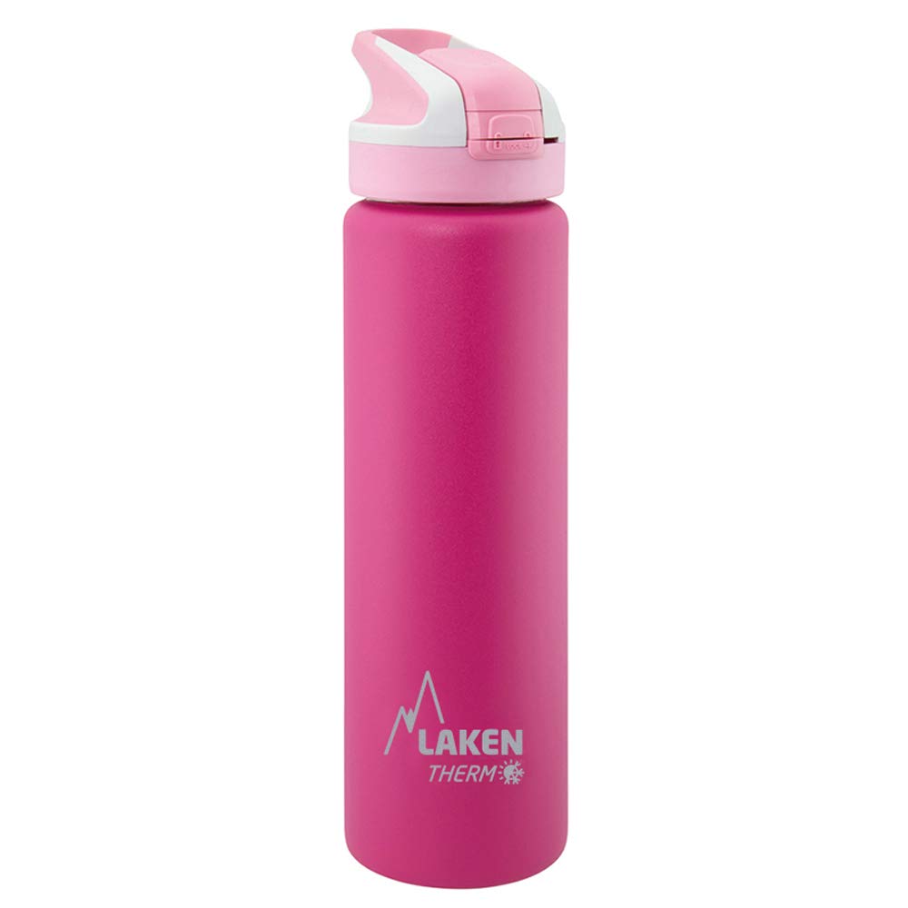 Laken Unisex - Adult Thermal Bottle with Summer Cap 0.7 L Thermal Flask, Pink, 0.75