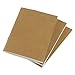 (Set of 3) Blank Travelers Notebook Inserts 100gsm Total 192 Thick Unlined Sketch Pages, Passport Size 3.5