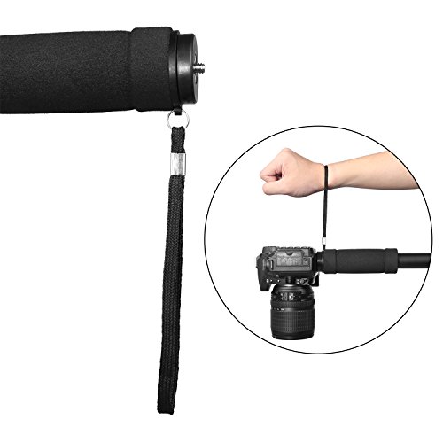 WAAO Professional Camera Aluminium Monopod, 67-Inch Lightweight Walking Trekking Sticks Flip Lock Travel Portable Monopod for DSLR Camera Camcorder Video Nikon Canon Sony â€¦